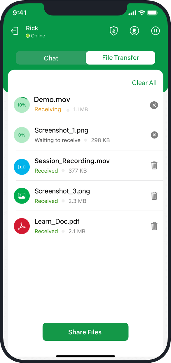 iOS 设备远程 IT 支持 - Zoho Assist