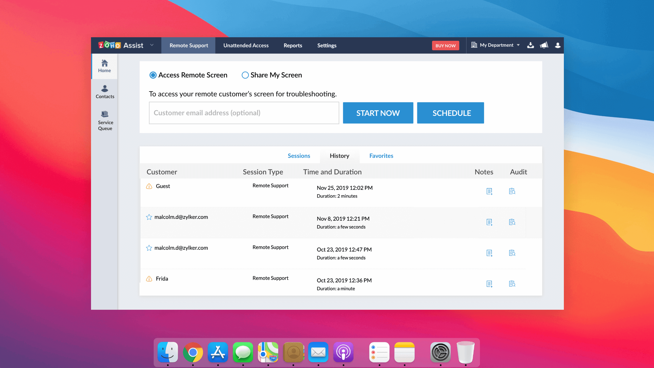 适用于 Mac 的远程管理软件 - Zoho Assist