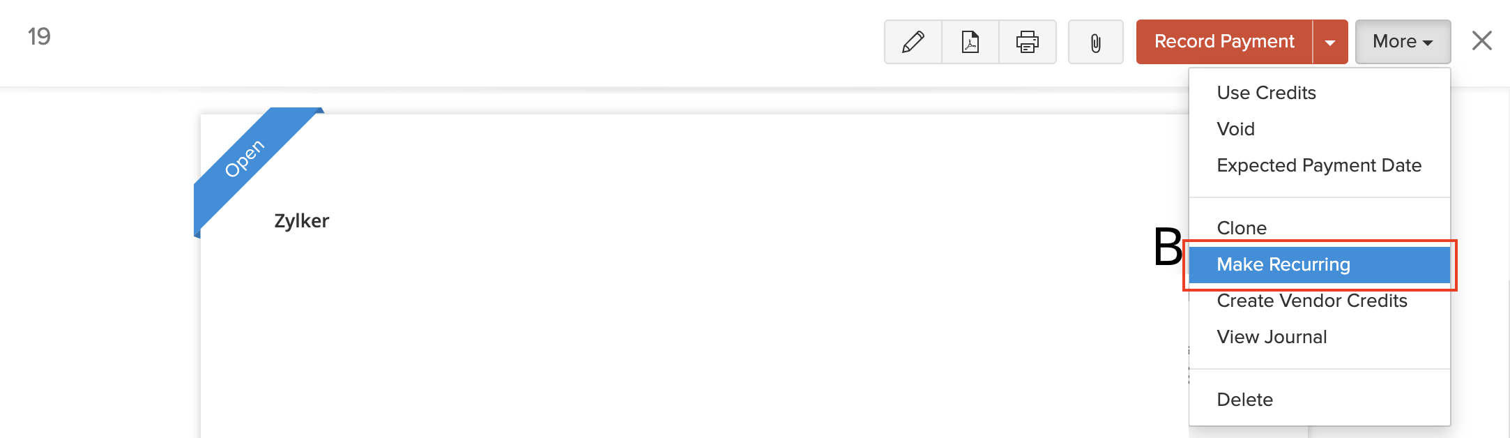 使账单定期重复