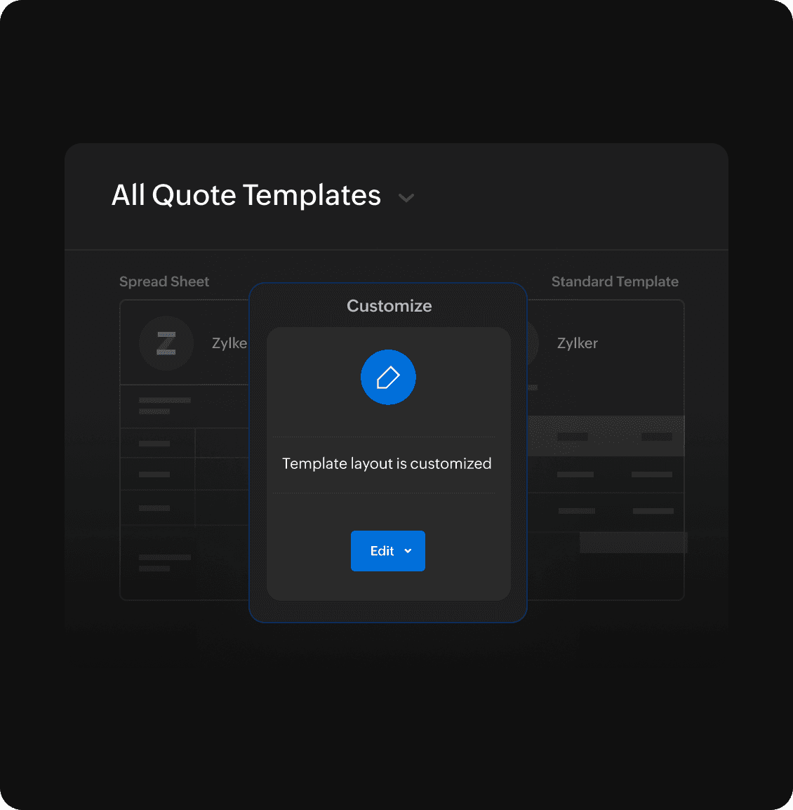 报价模板个性化定制-Zoho Books进销存系统