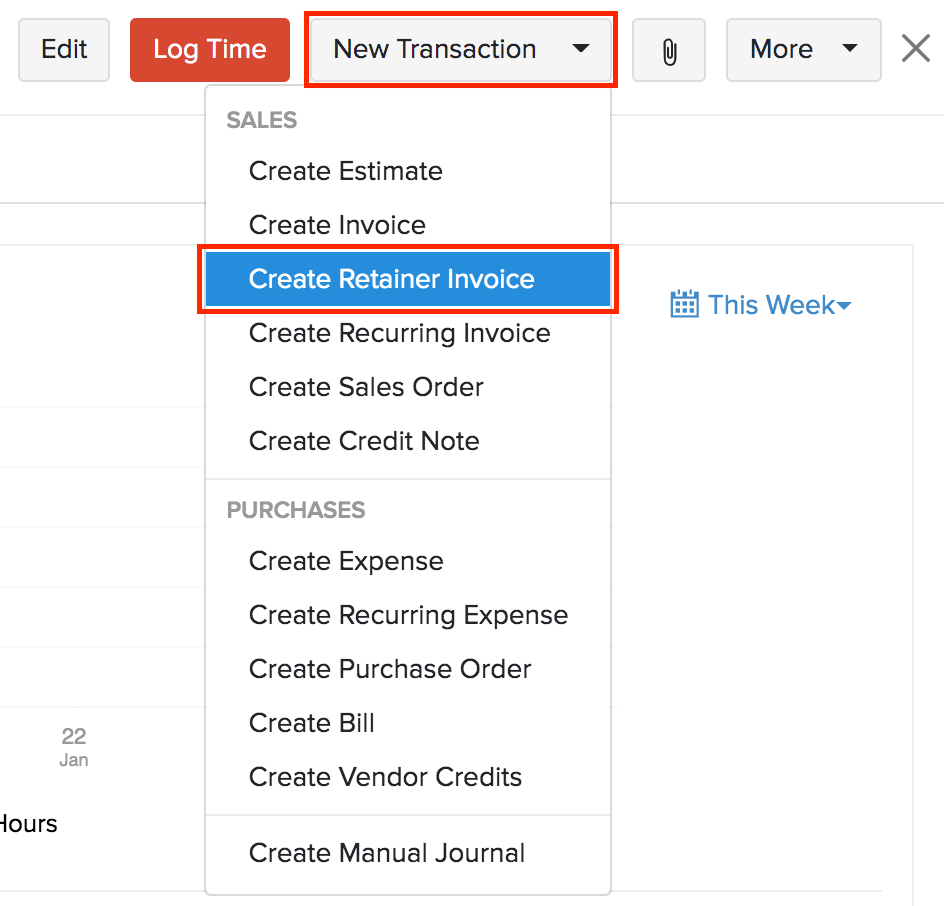 项目预付款发票