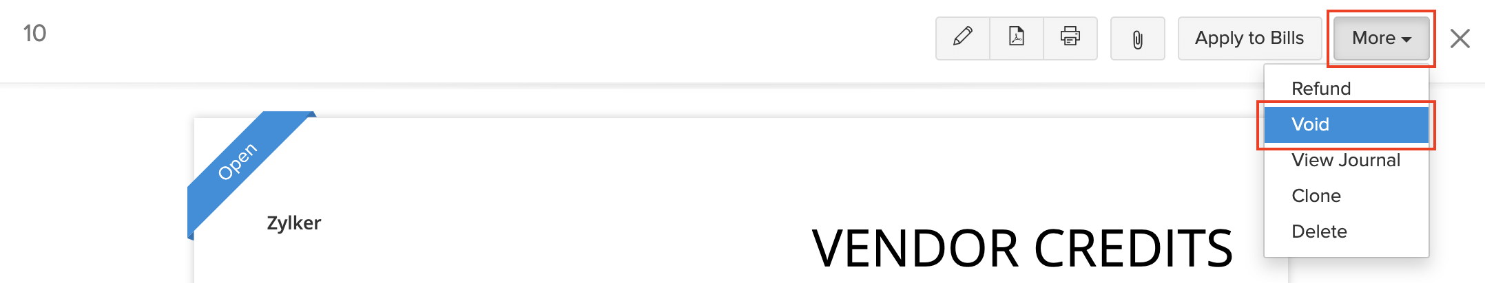作废供应商信用