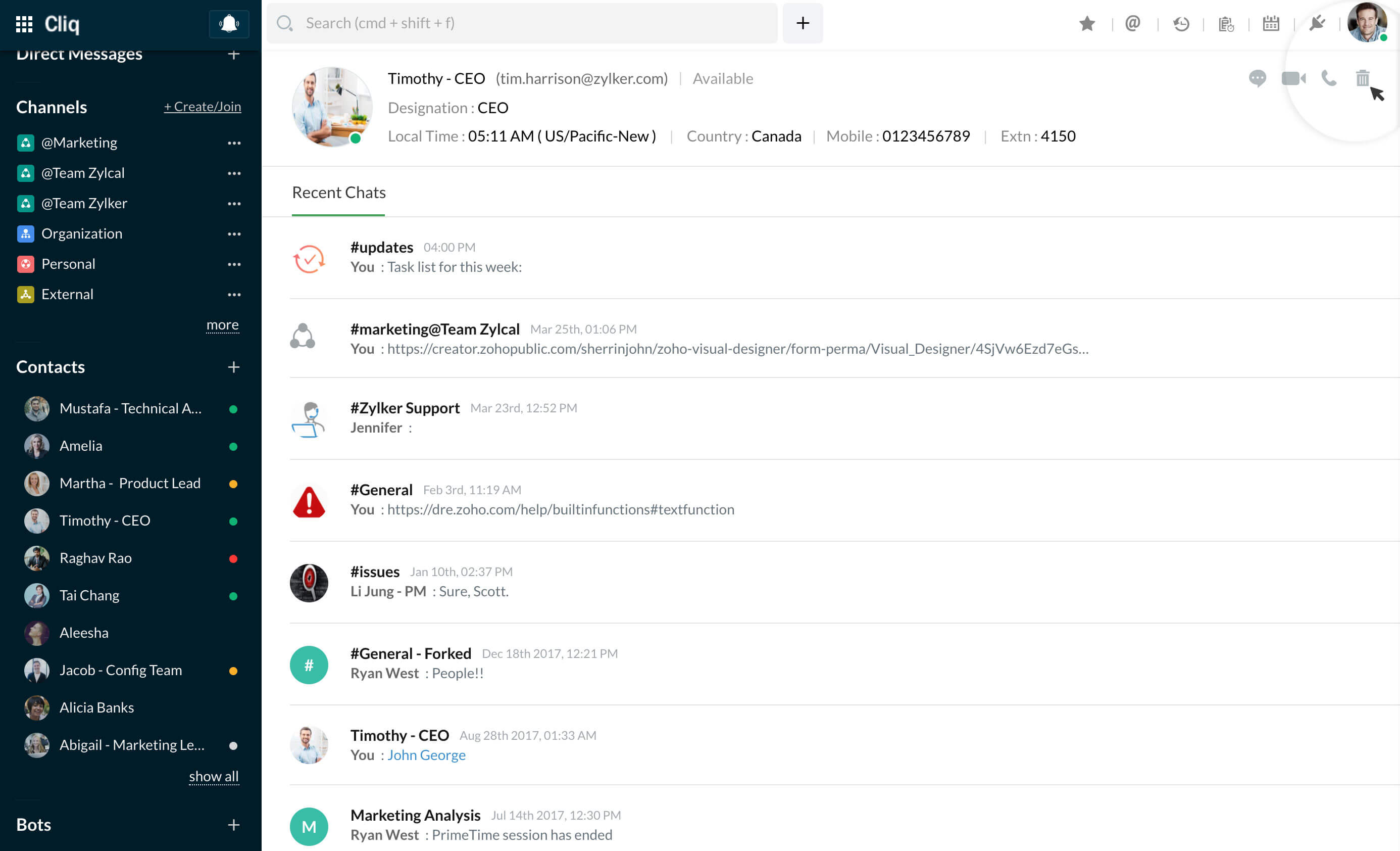 删除联系人 点击右上角的“删除”图标