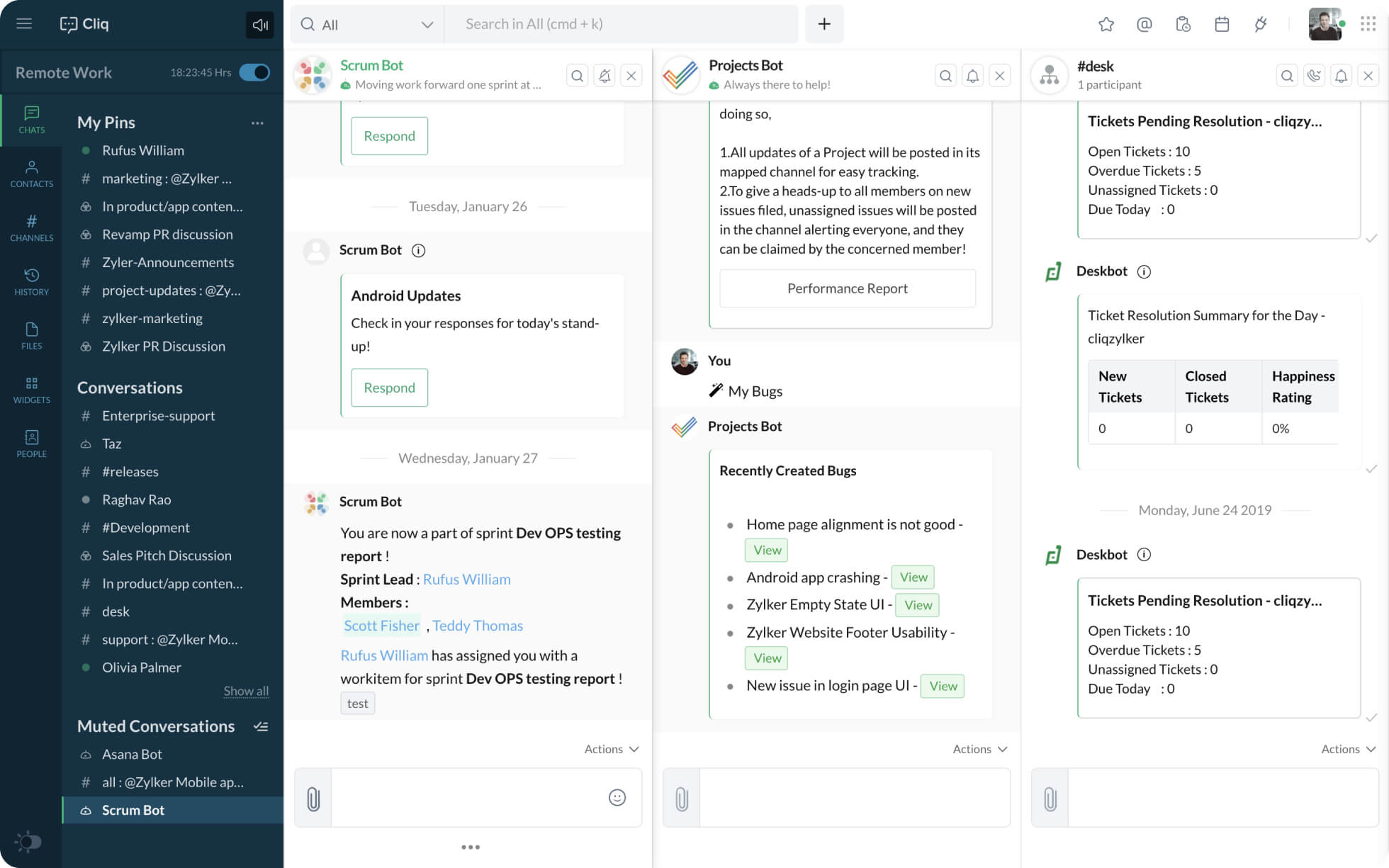 Integrated with all your favorite Zoho apps