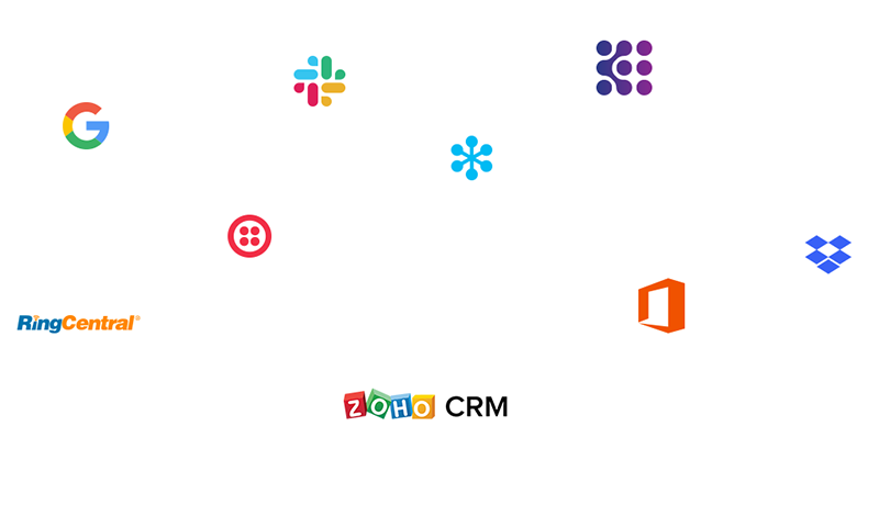 Zoho CRM 是为与您每天使用的其他应用和服务集成而构建的