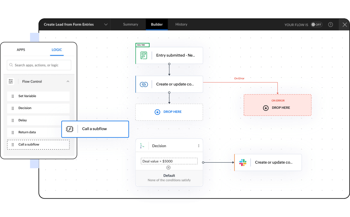 通过子流程在工作流中重复使用步骤