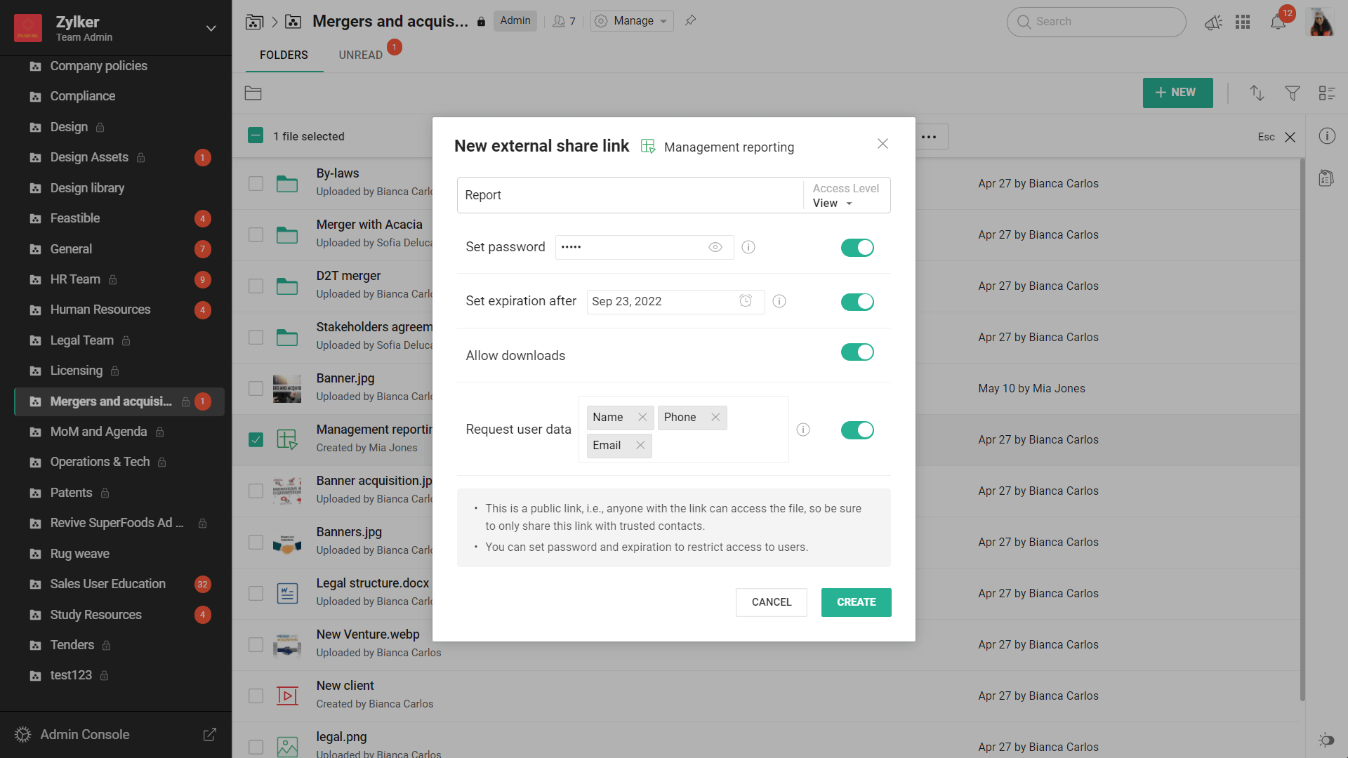 安全共享企业数据