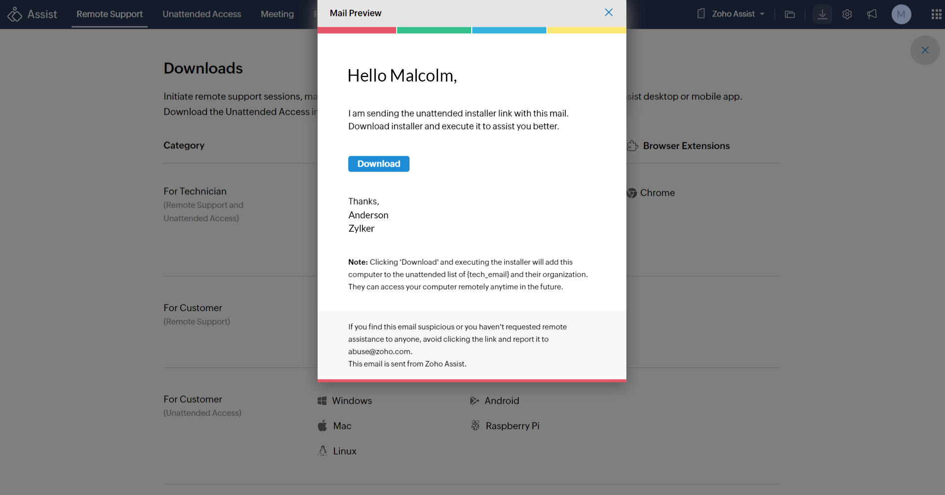 在发送前预览邮件内容