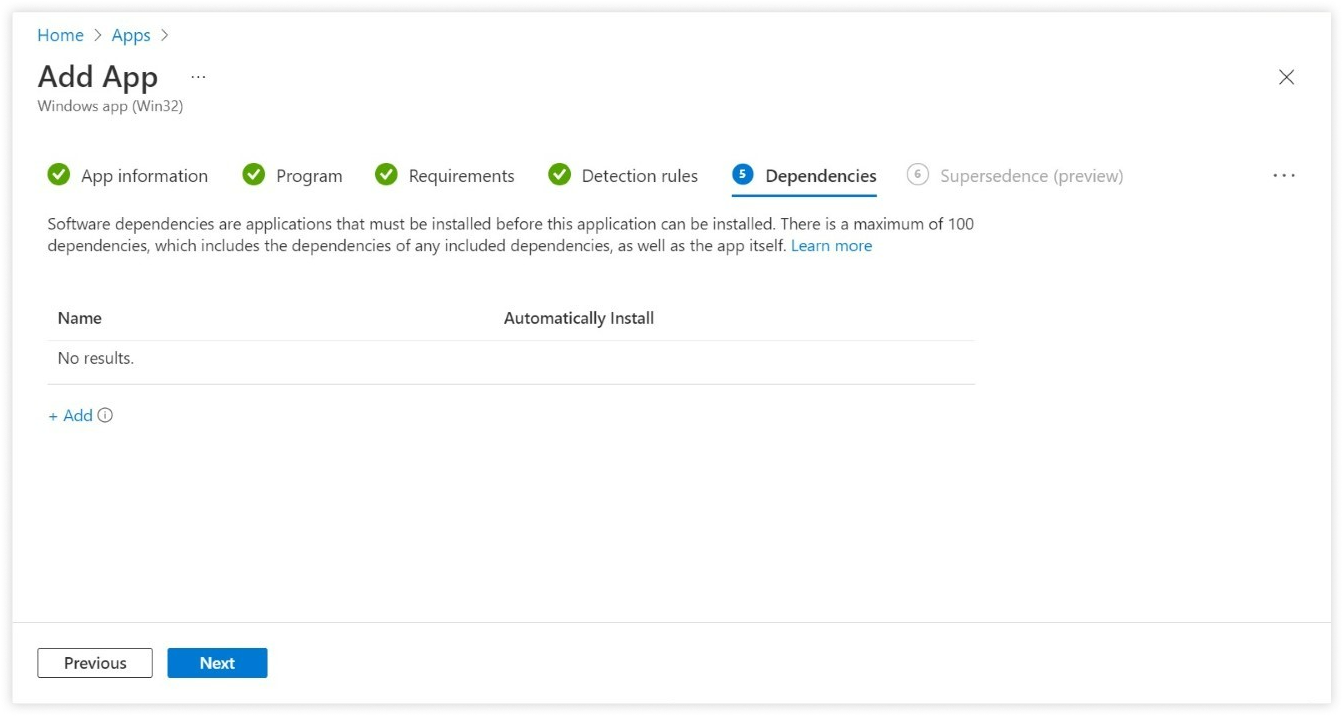 Dependencies 部分。