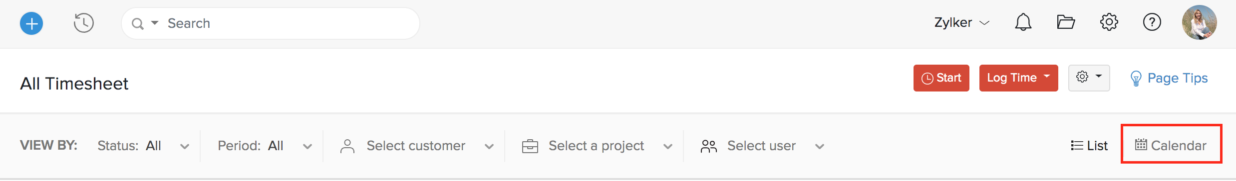 日历视图时间表