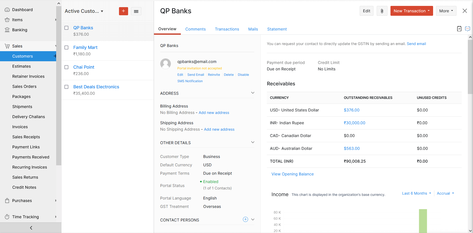 启用多货币后联系人详情页面的变化