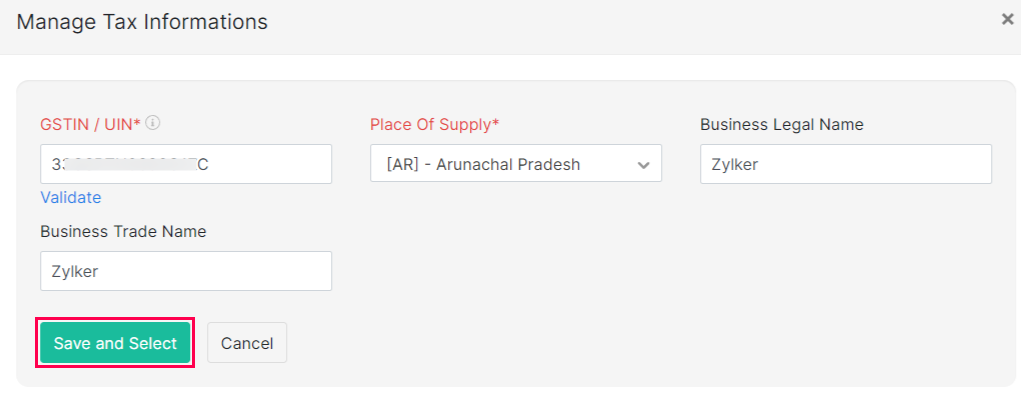 保存并选择新税
