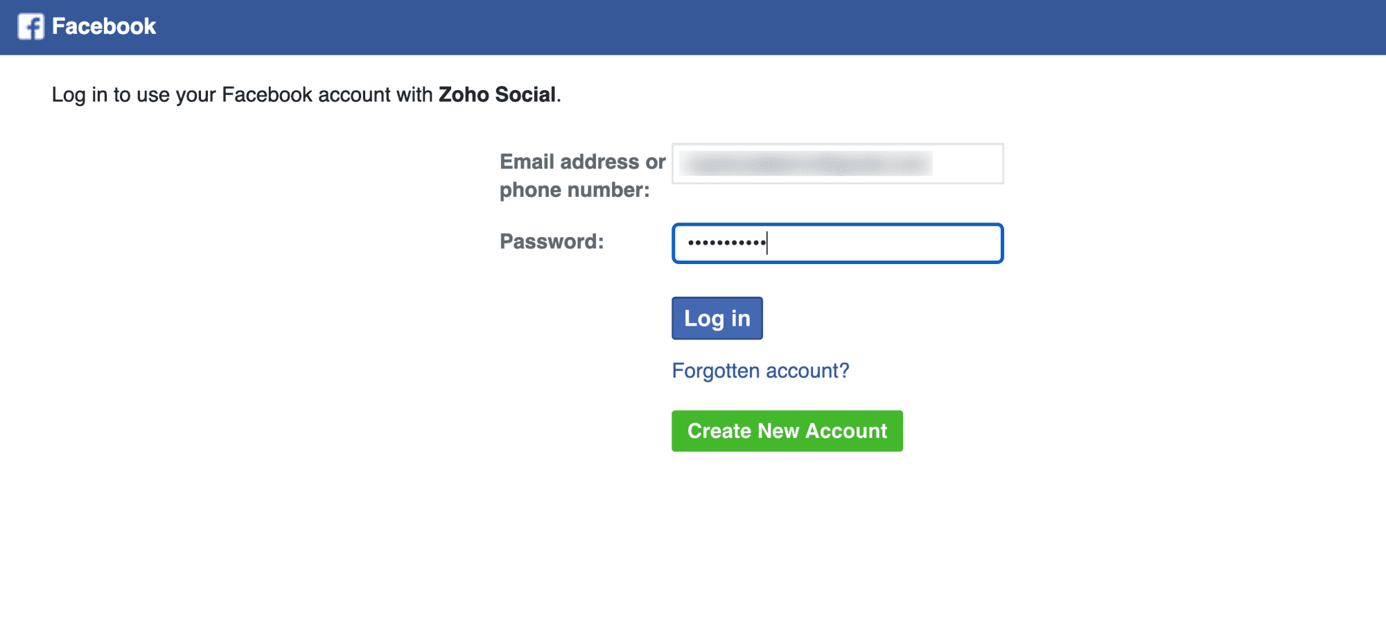 Facebook 登录