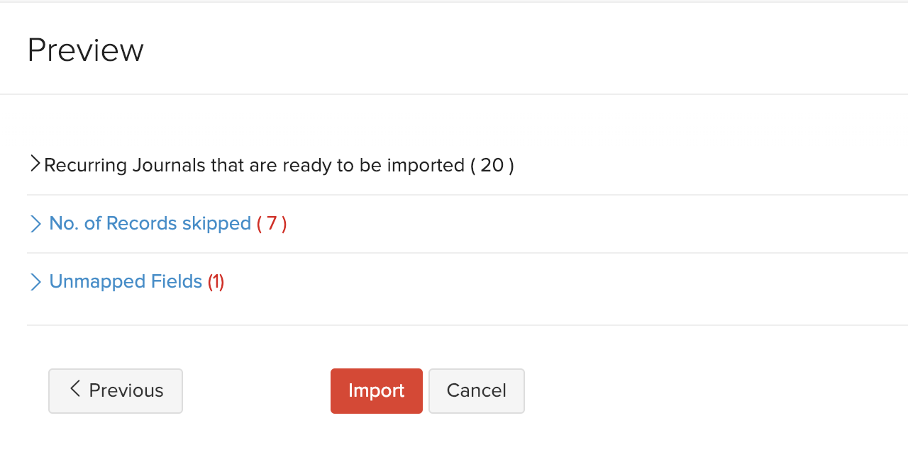 导入重复日记账