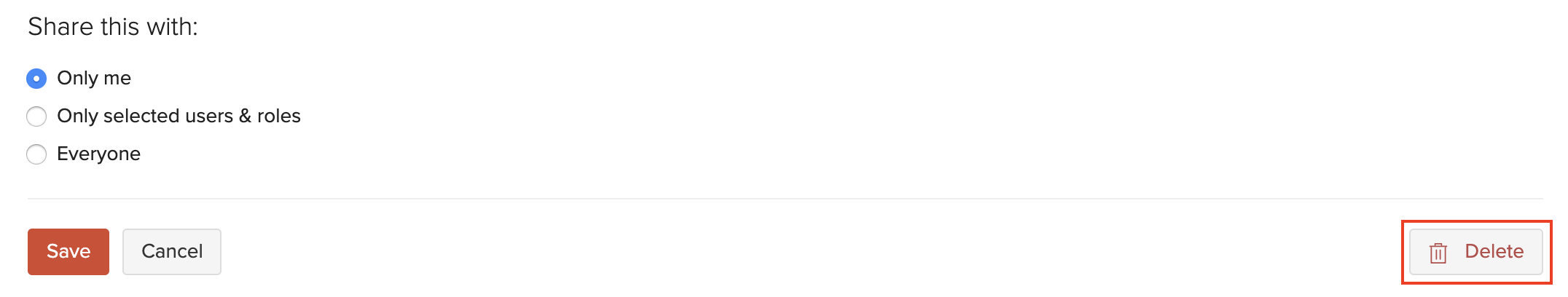 删除自定义视图