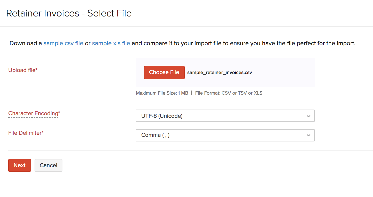 导入预付款发票