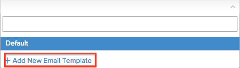 电子邮件模板下拉菜单