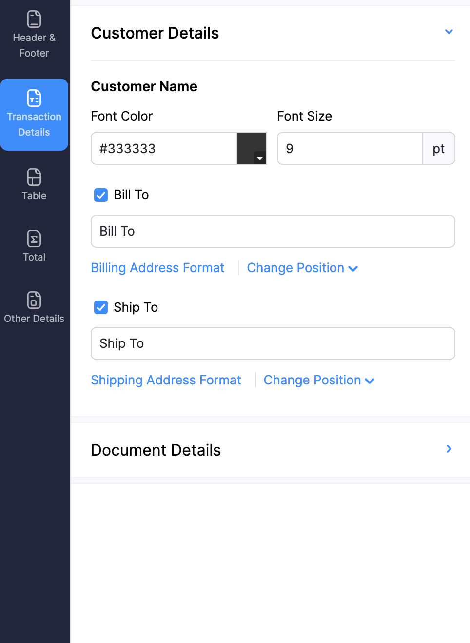 交易详情 - 客户详情
