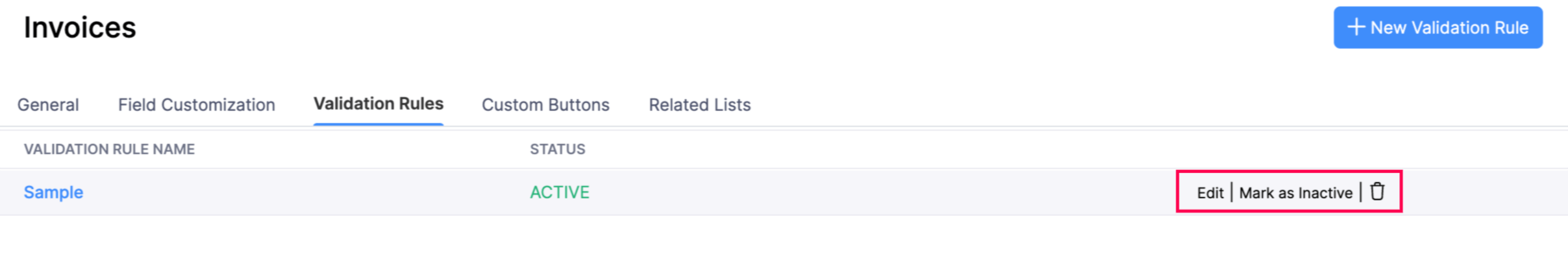 编辑/删除/标记为无效