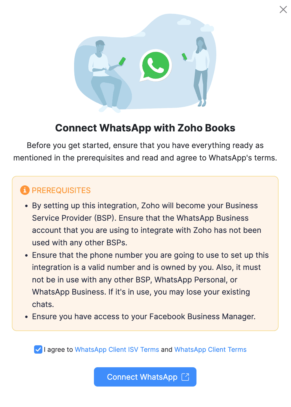 WhatsApp 先决条件