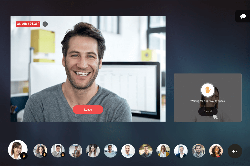 取消已发送的请求 发出请求后,用户会看到“等待批准”框