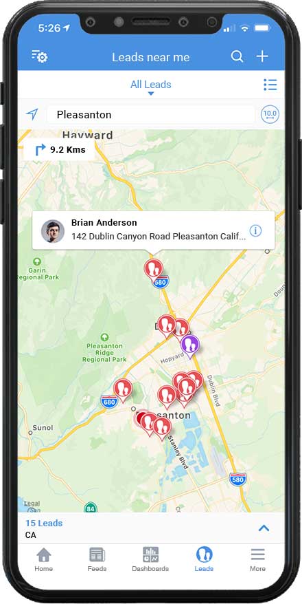 查看最高效的销售路线以导航到您的客户位置