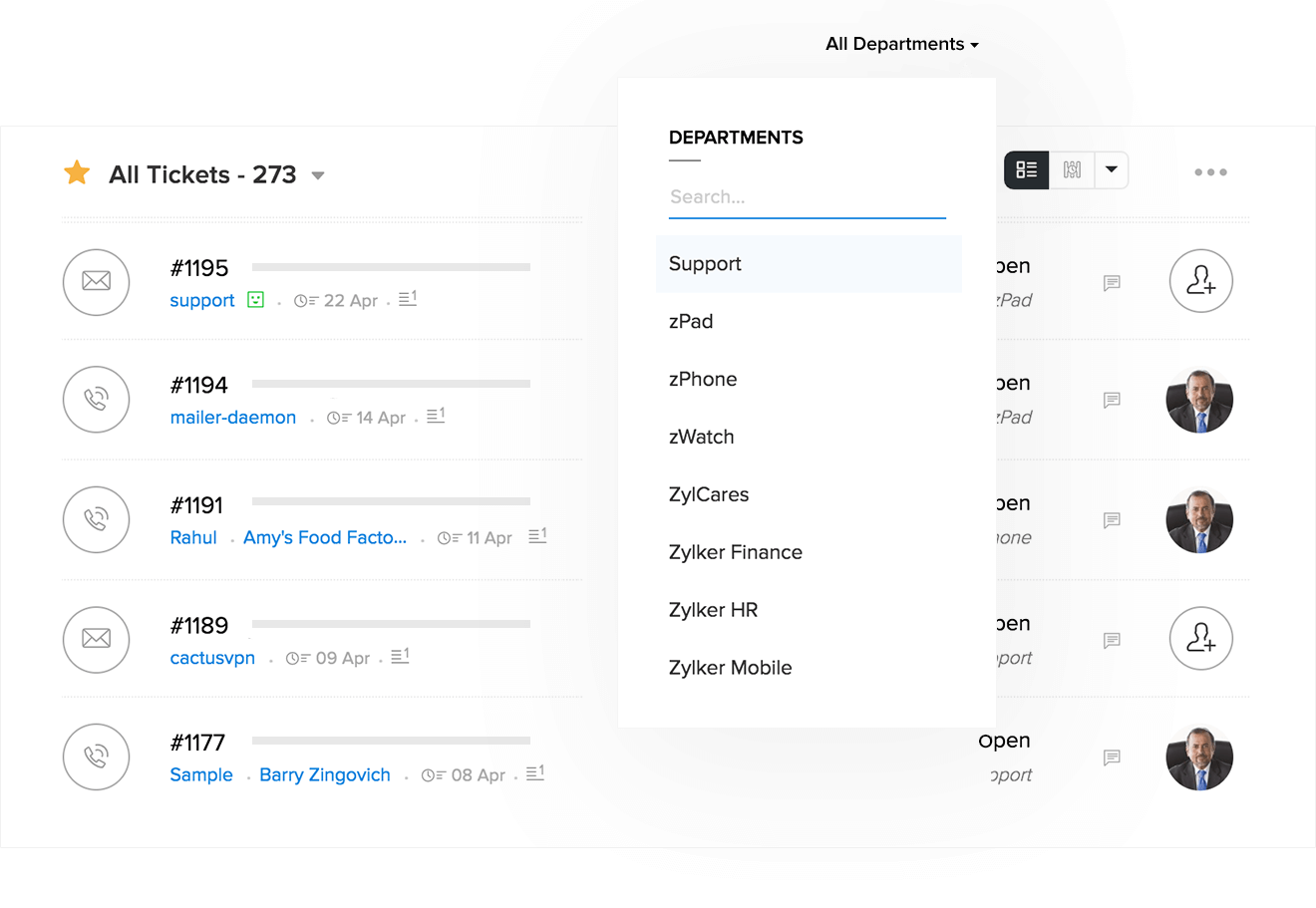 客户支持软件上的工单分配
