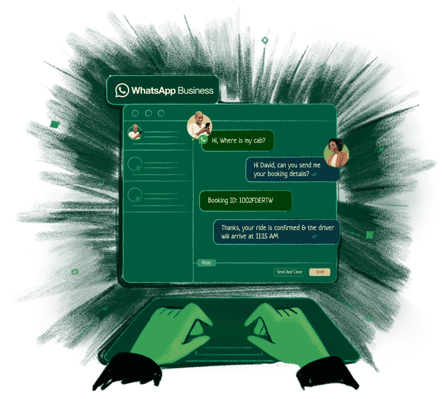 在Whatsapp上的客户支持