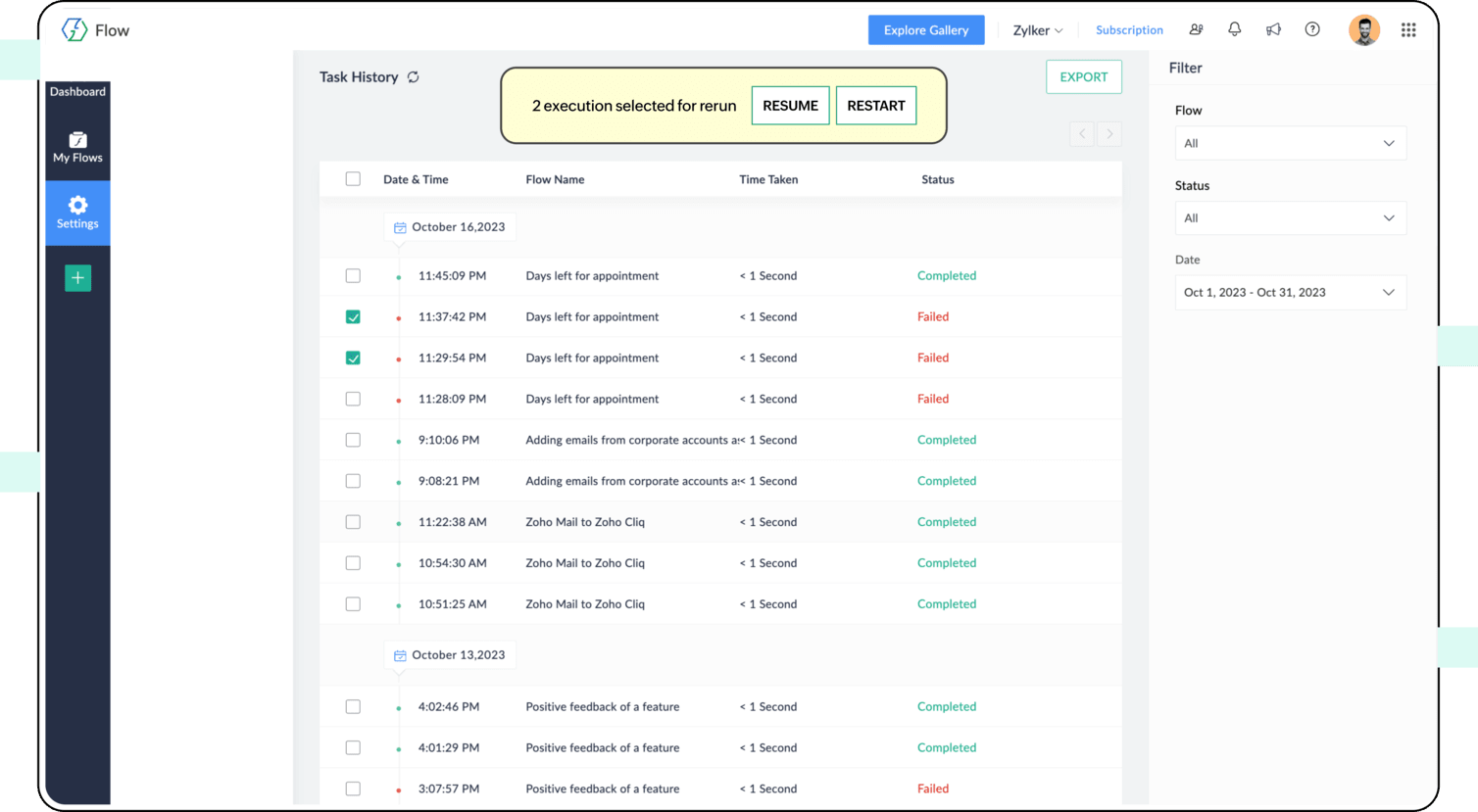 手动恢复或重启工作流