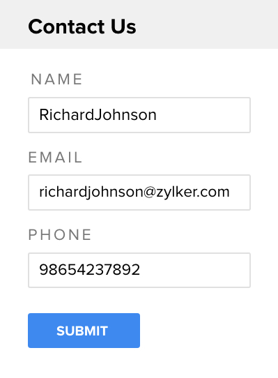 数字表单构建器 - Zoho Forms