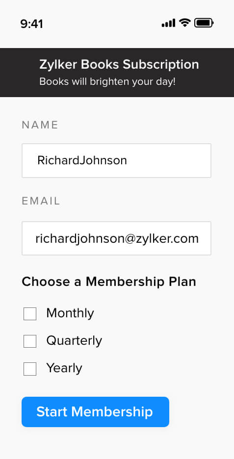 无纸化在线表单 - Zoho Forms