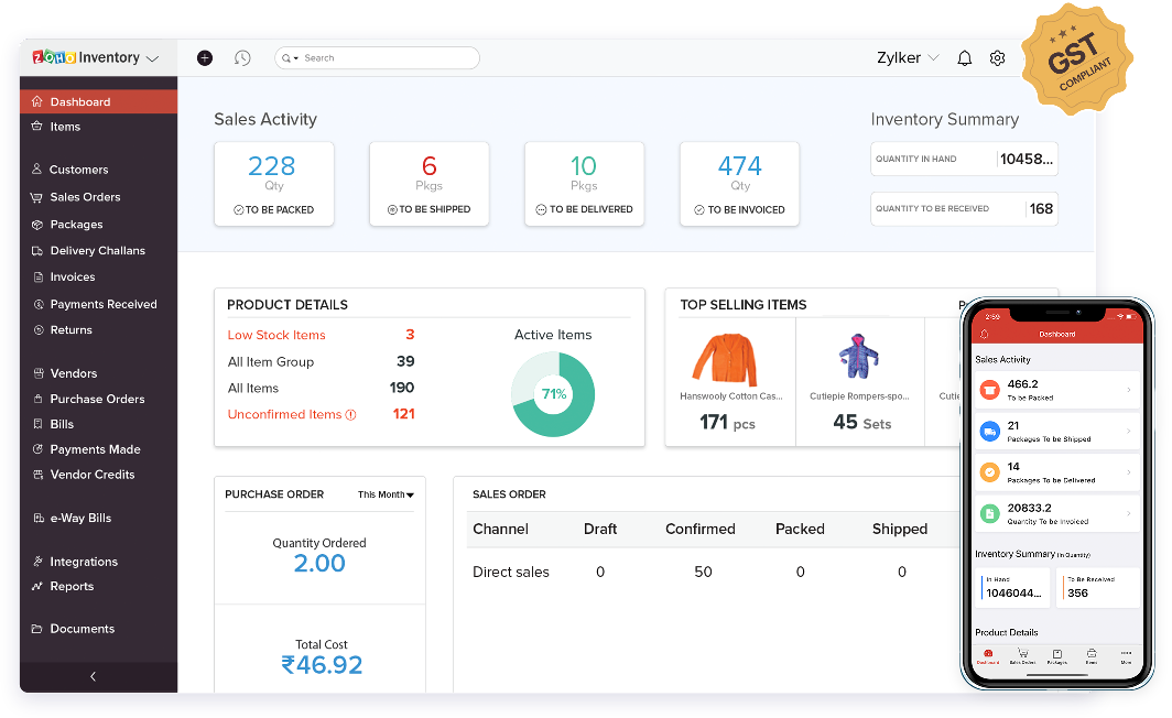 库存管理软件 - Zoho Inventory