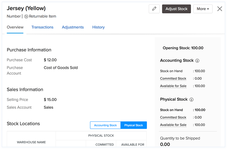 订单管理软件中的库存控制 - Zoho Inventory