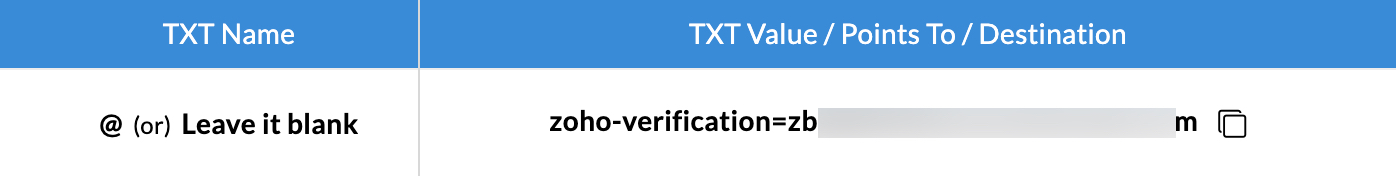 TXT-verification