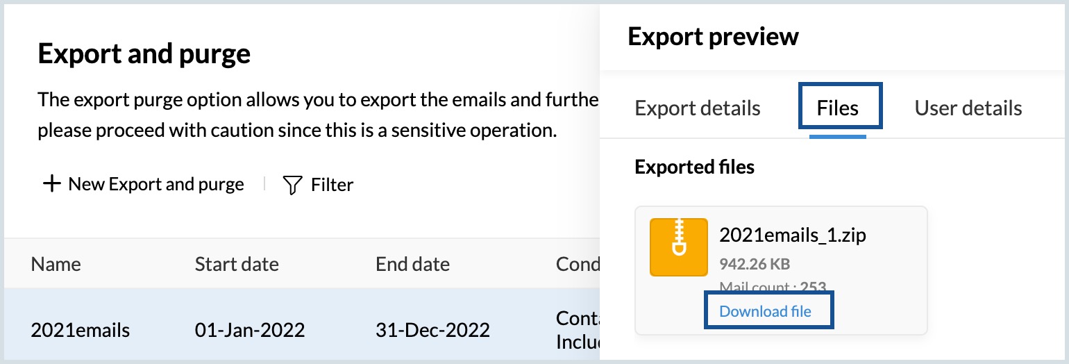下载导出的文件