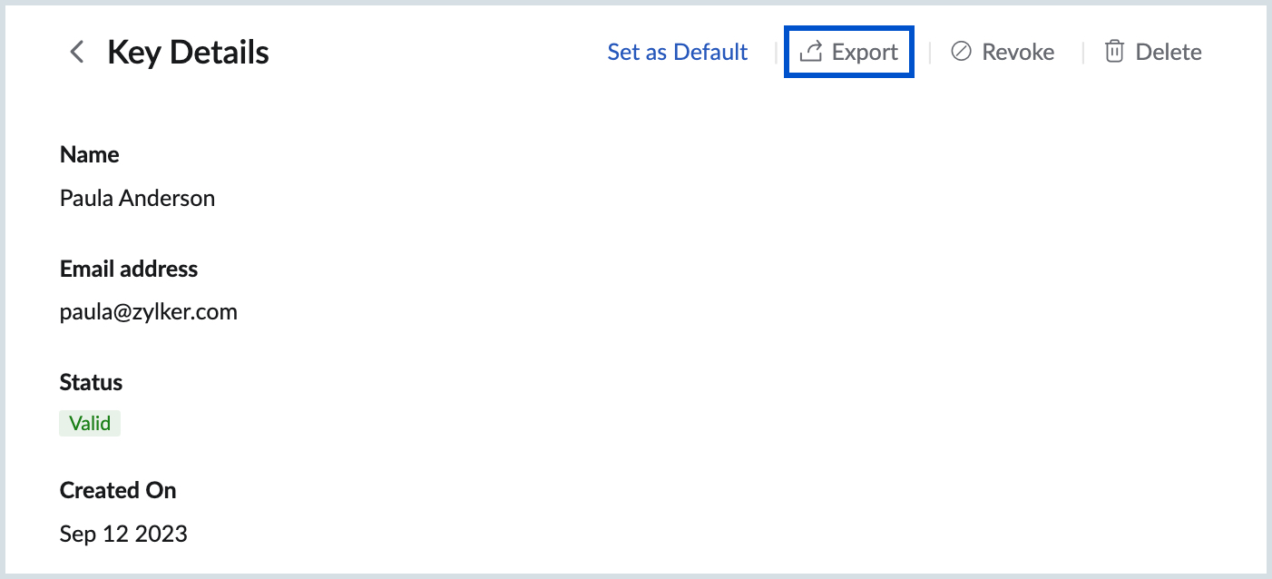 导出密钥 导出密钥