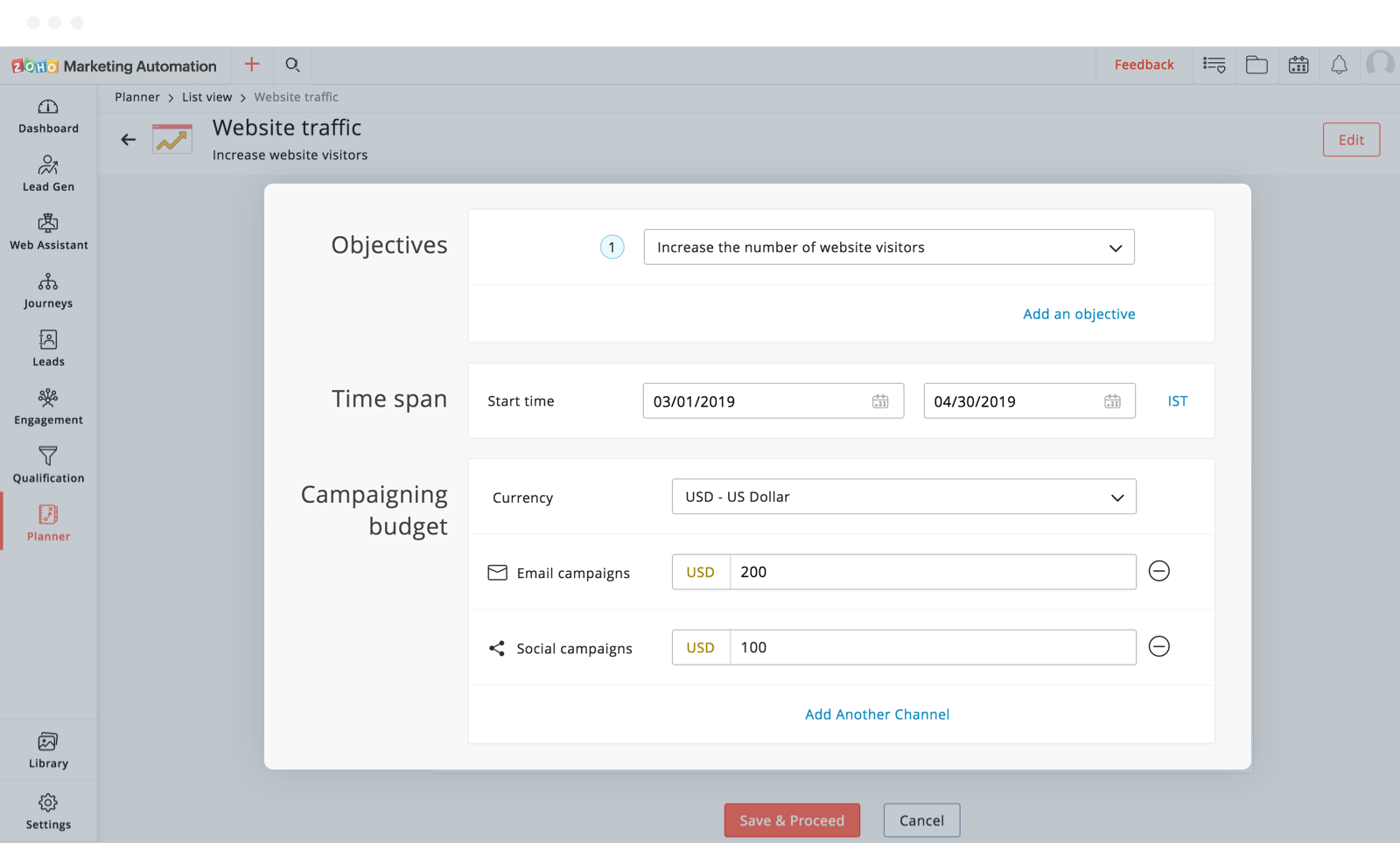 设定营销互动的目标