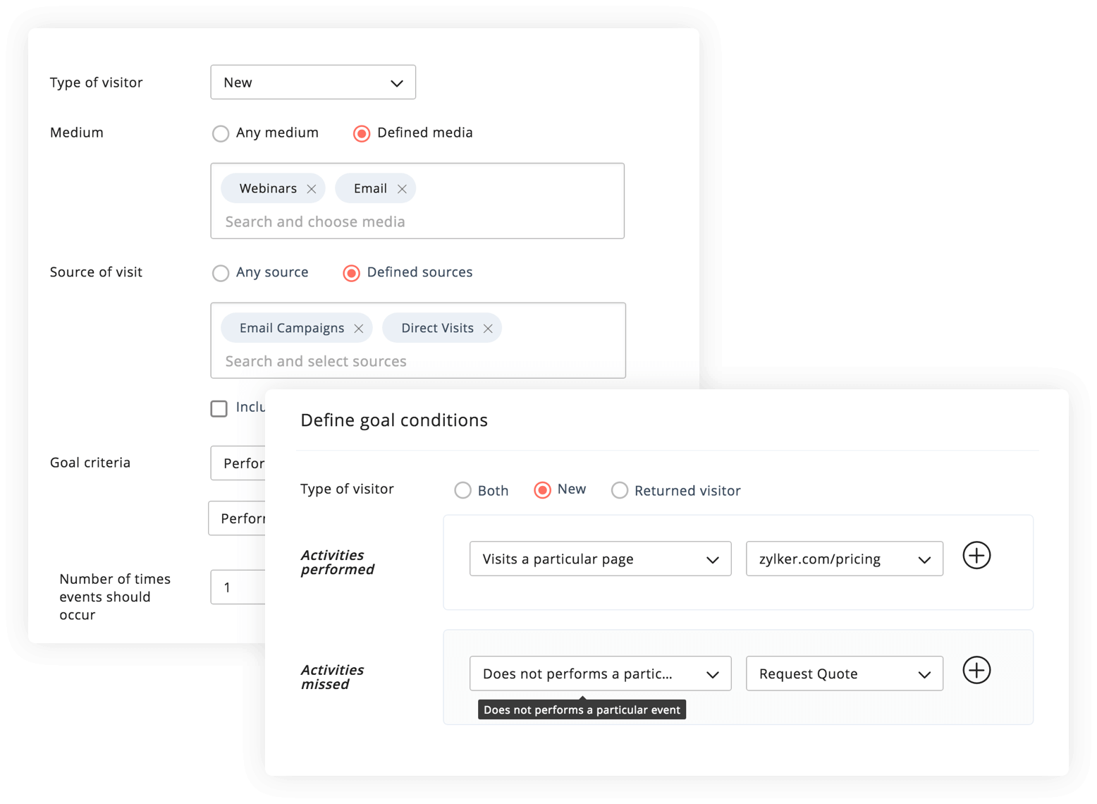 跟踪已实现和未实现的目标