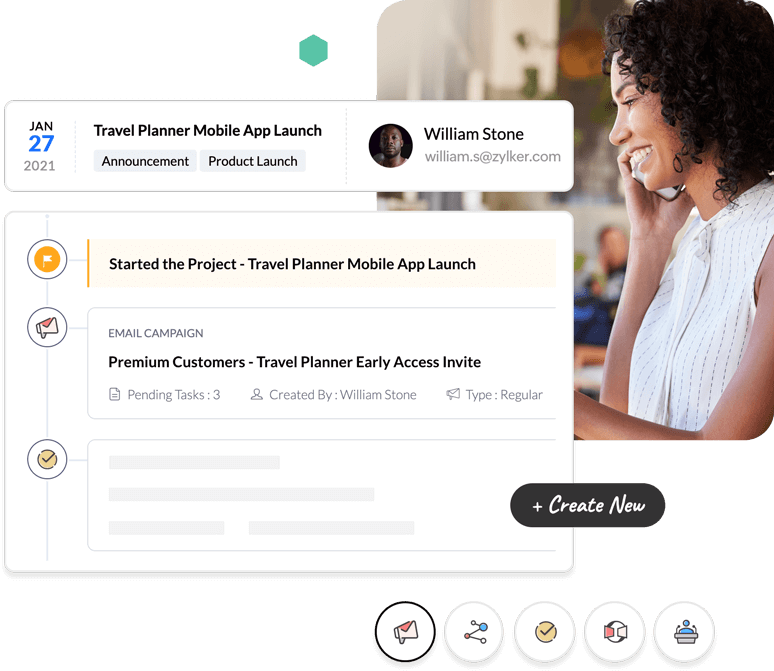 全面管理营销活动，清楚了解活动的进展情况