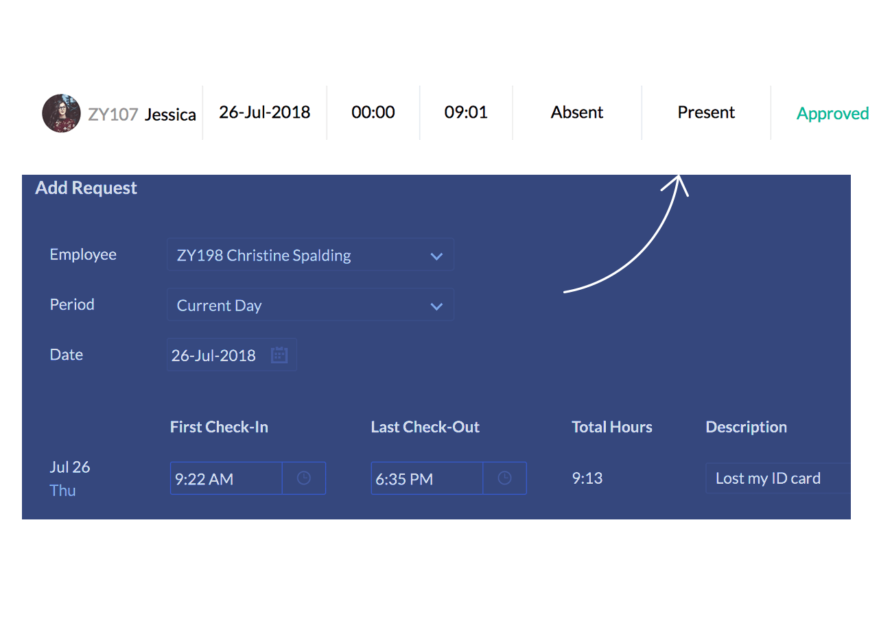 Online Biometric Attendance Management