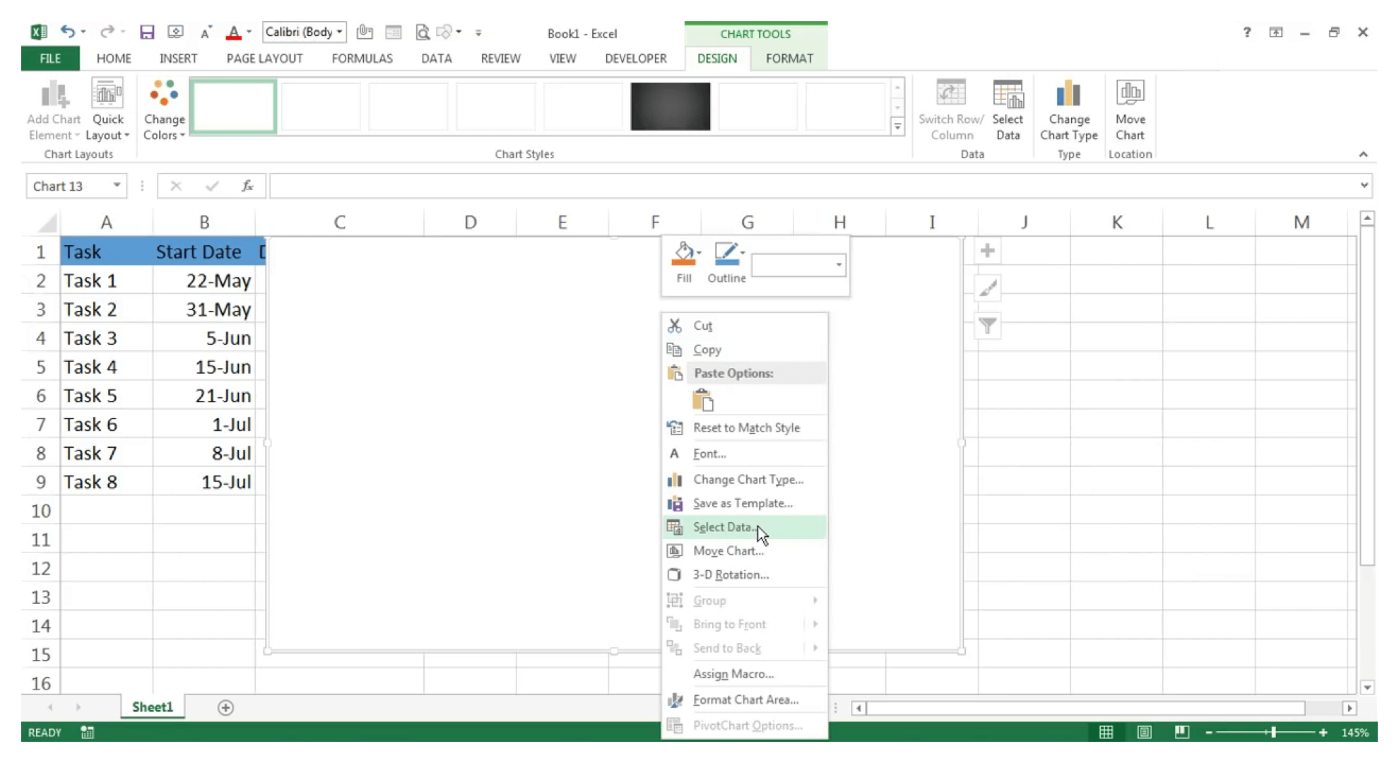 Excel 甘特图