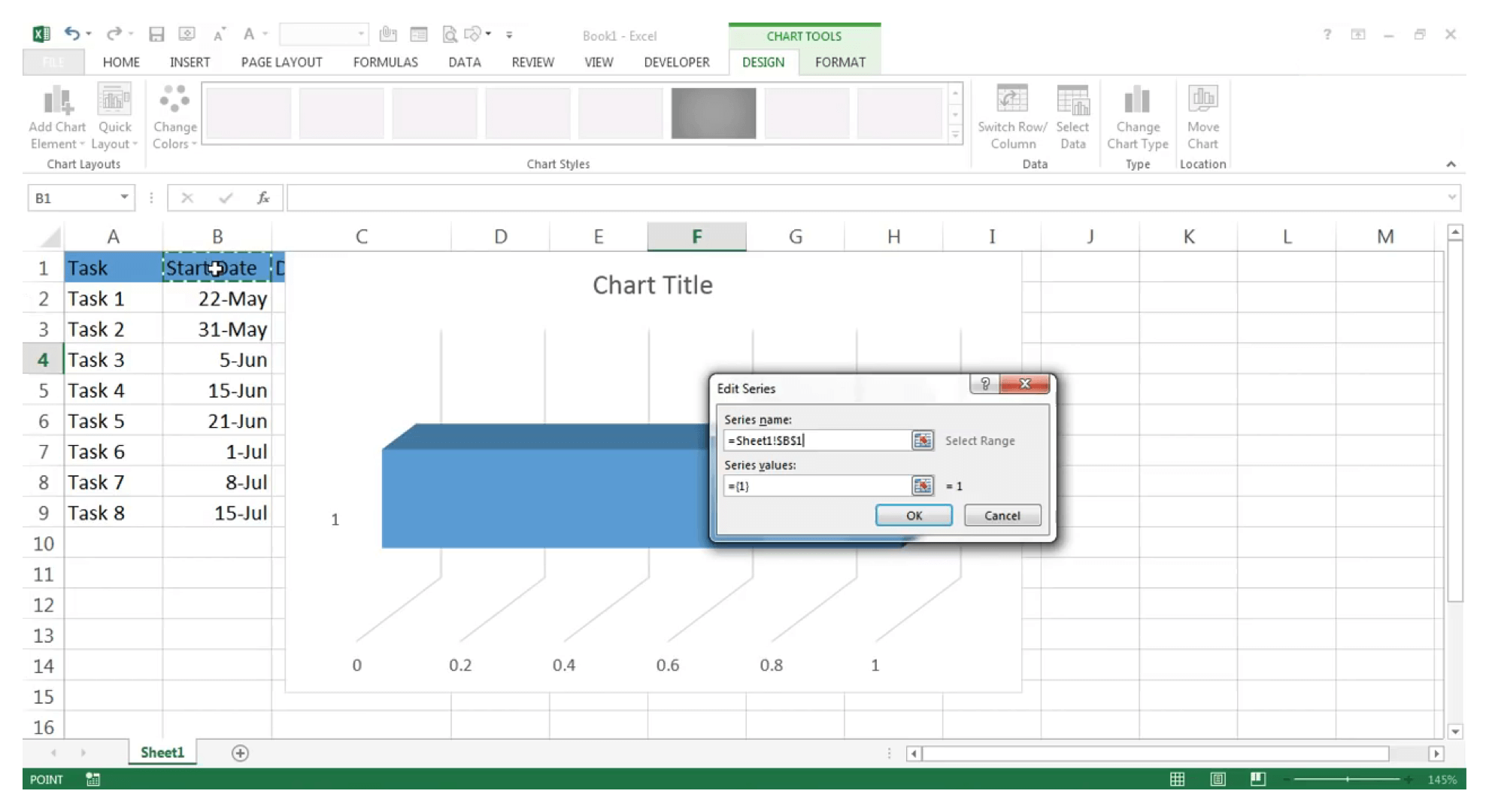 甘特图 Excel