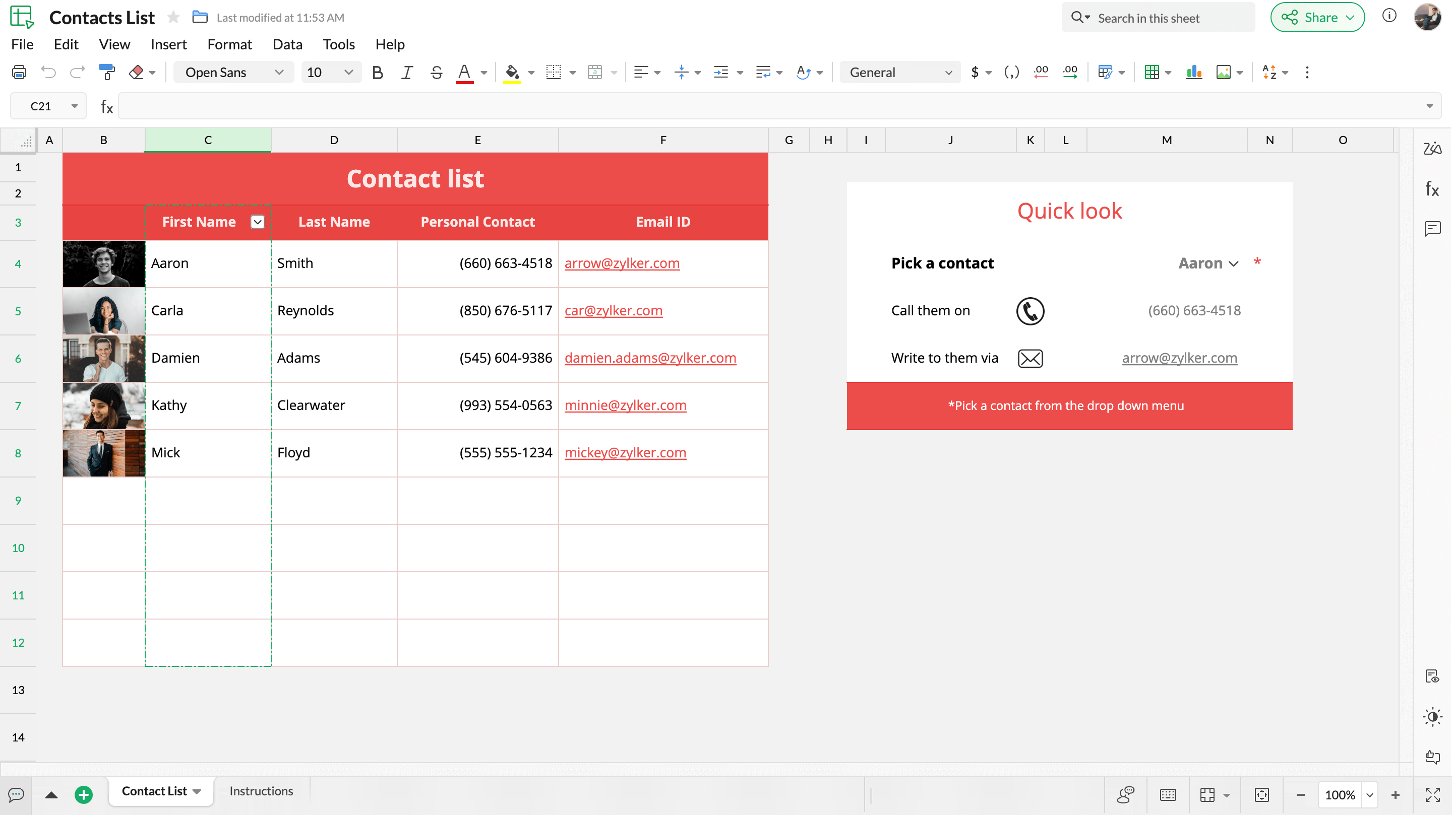 模板预览显示账单布局