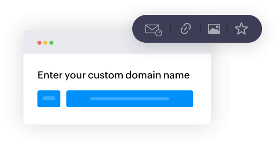 品牌重塑和自定义域 - Zoho Assist