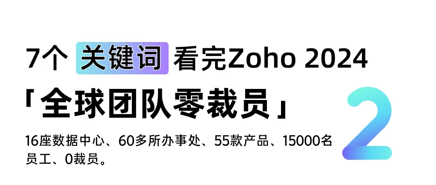 7个关键词，看完Zoho 2024