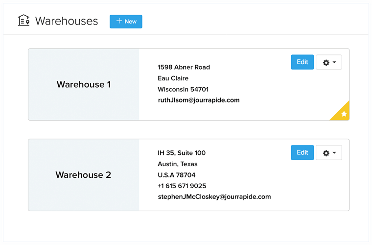 使用简单订单管理系统的仓库管理